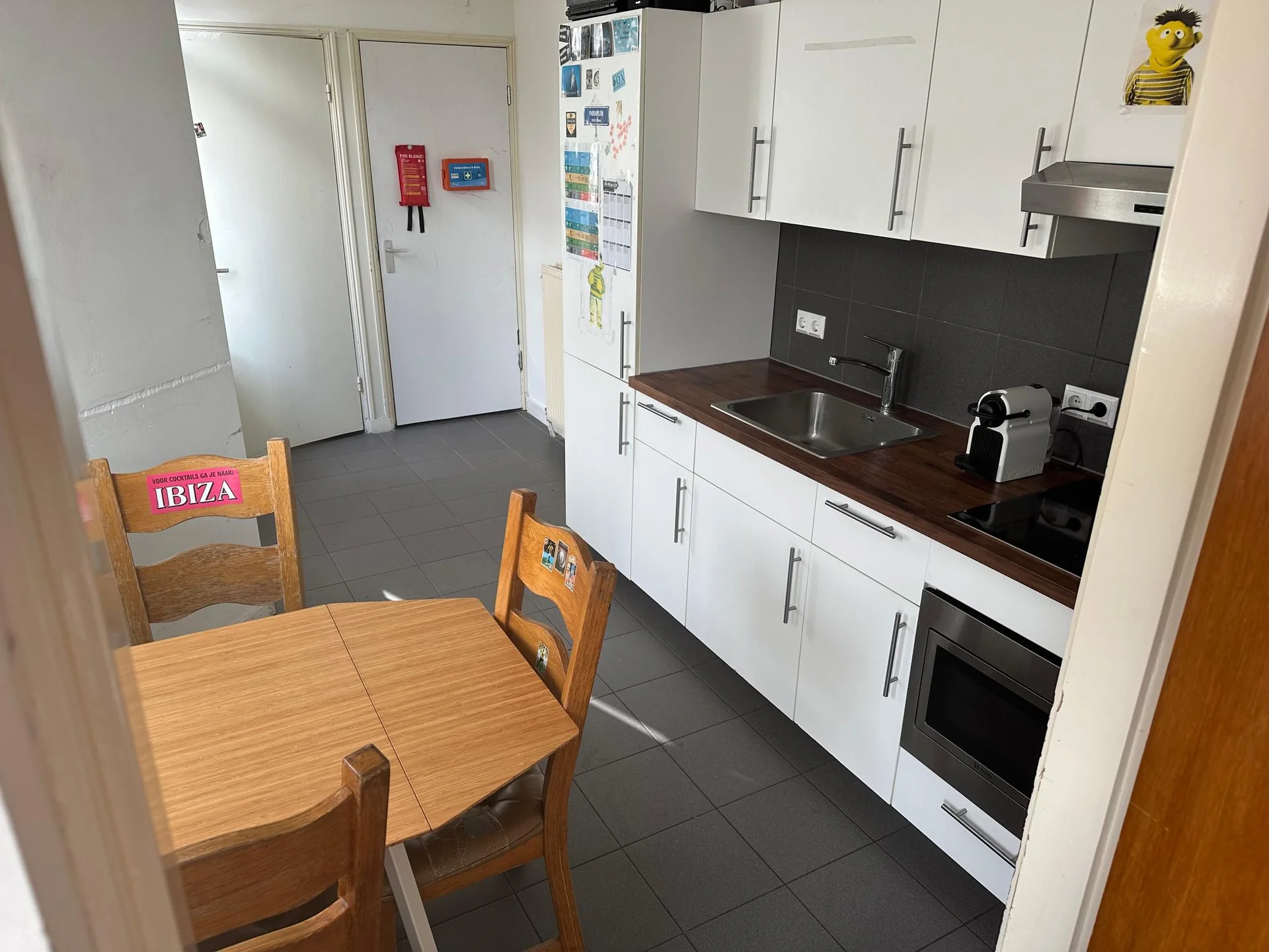 geblurde versie van de foto als achtergrond