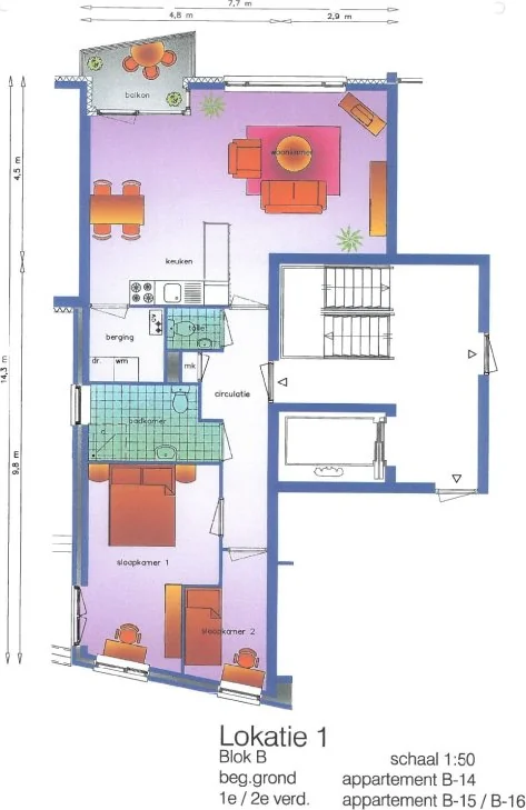 geblurde versie van de foto als achtergrond