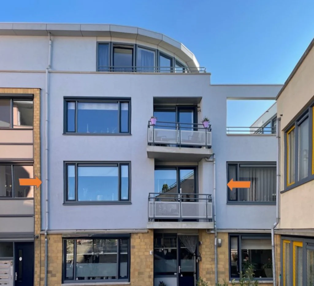 geblurde versie van de foto als achtergrond