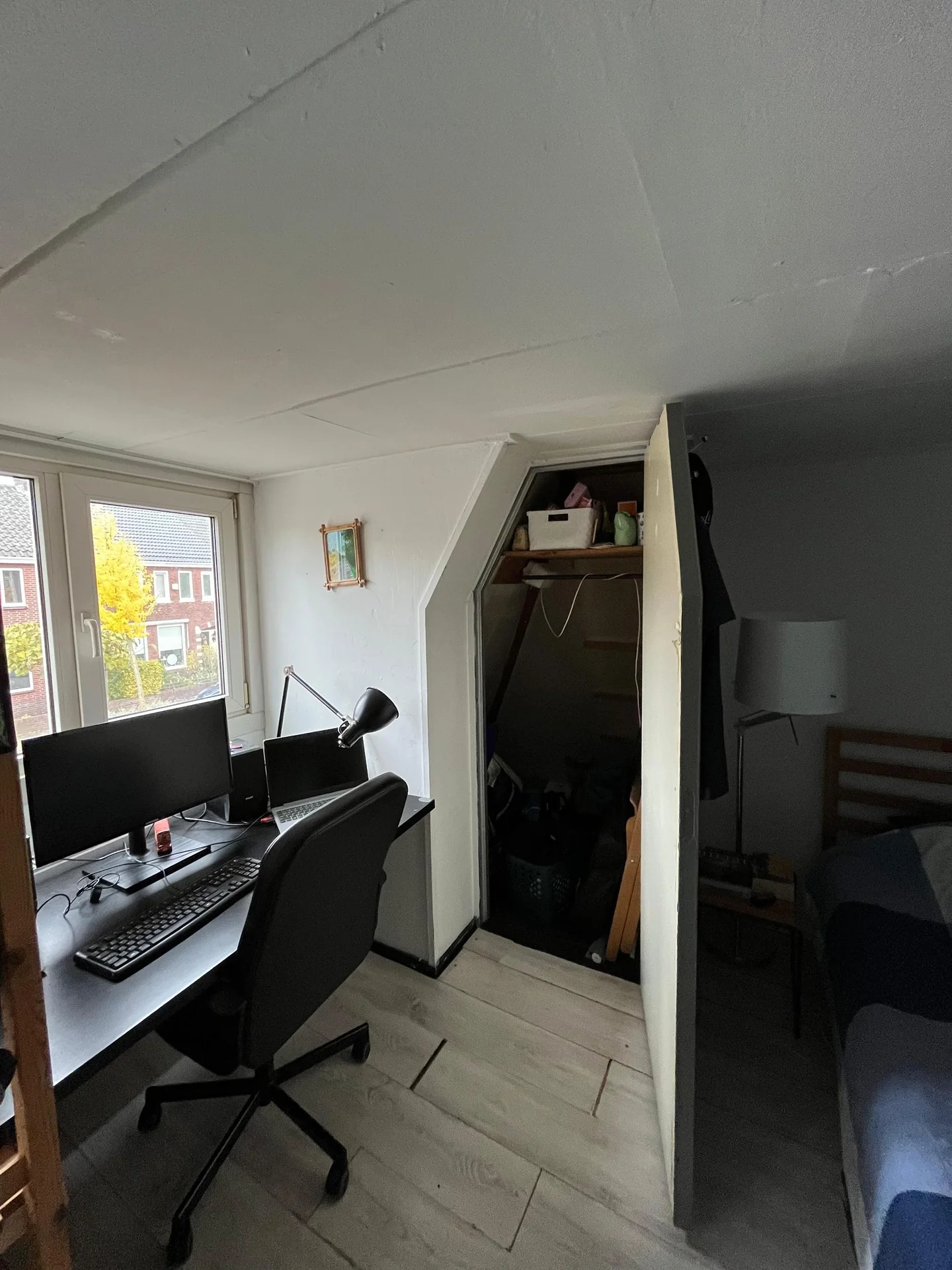 geblurde versie van de foto als achtergrond