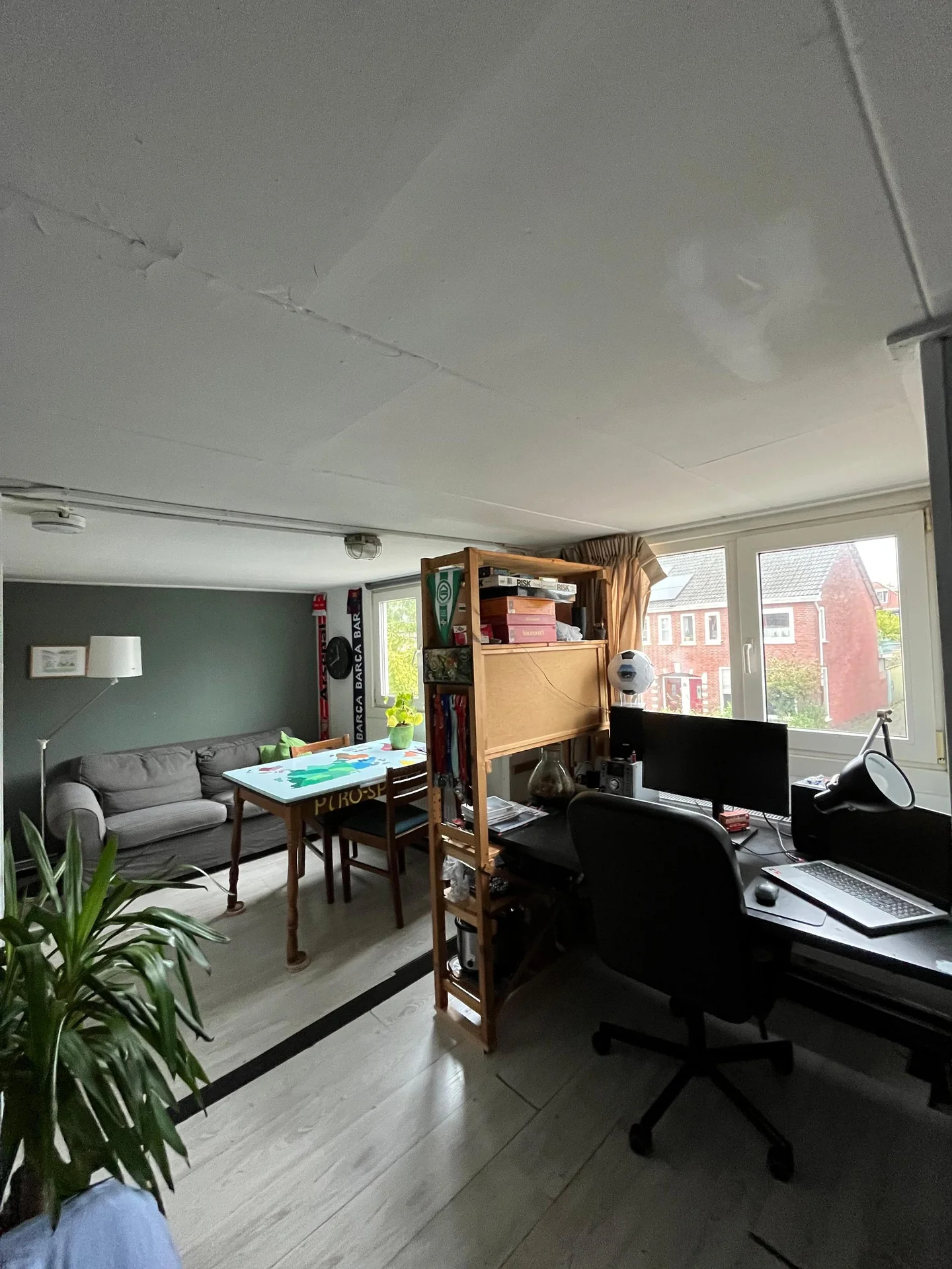 geblurde versie van de foto als achtergrond