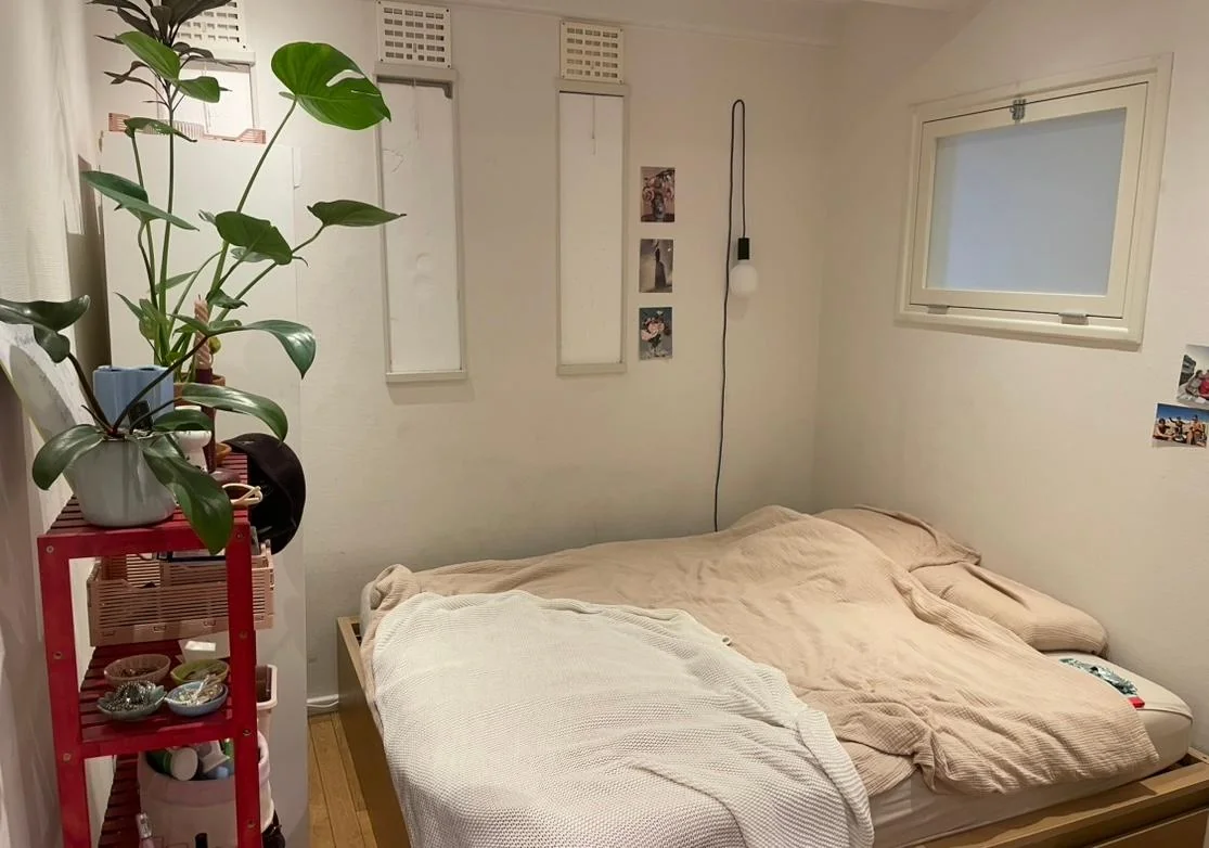 geblurde versie van de foto als achtergrond