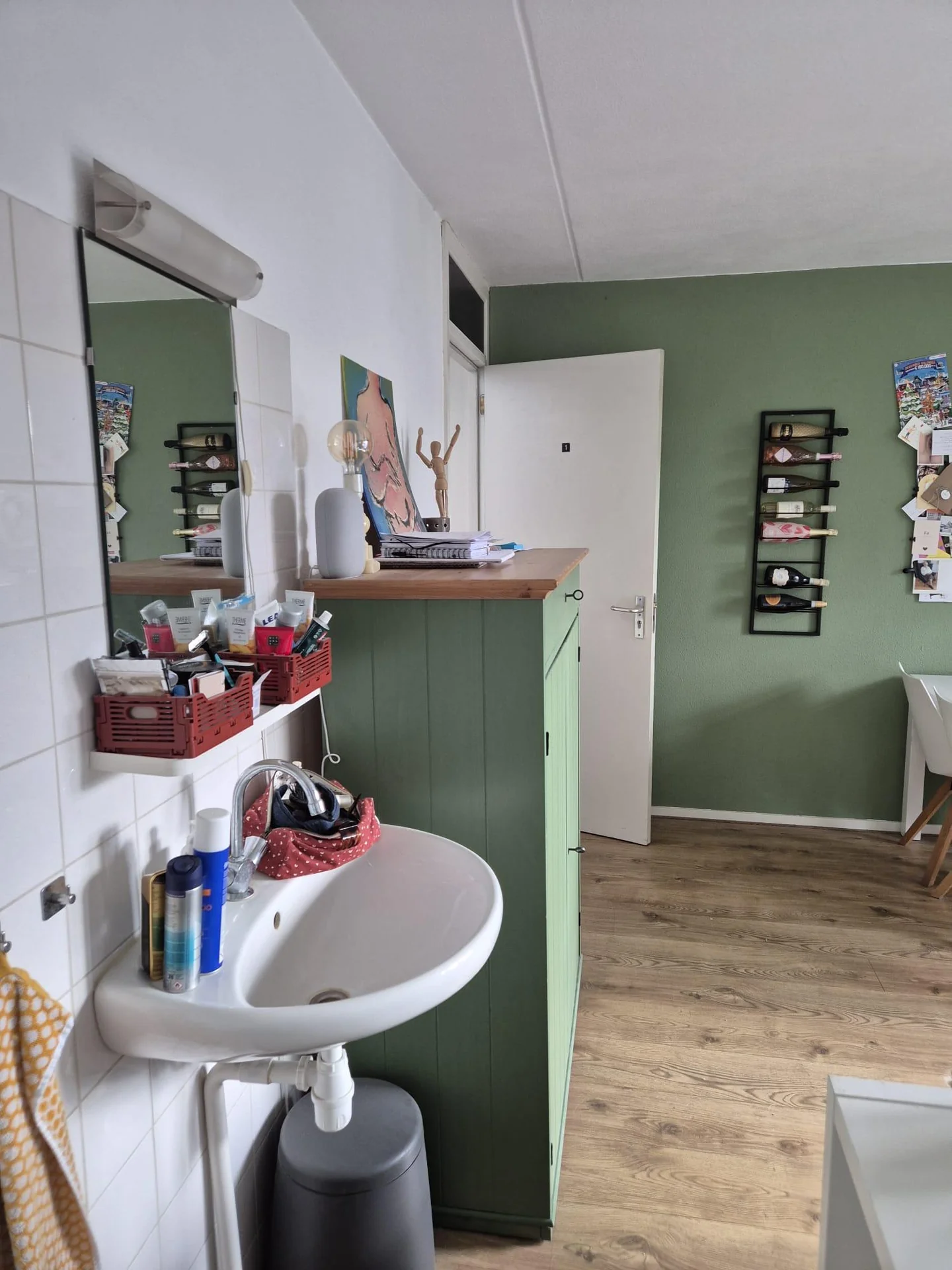 geblurde versie van de foto als achtergrond