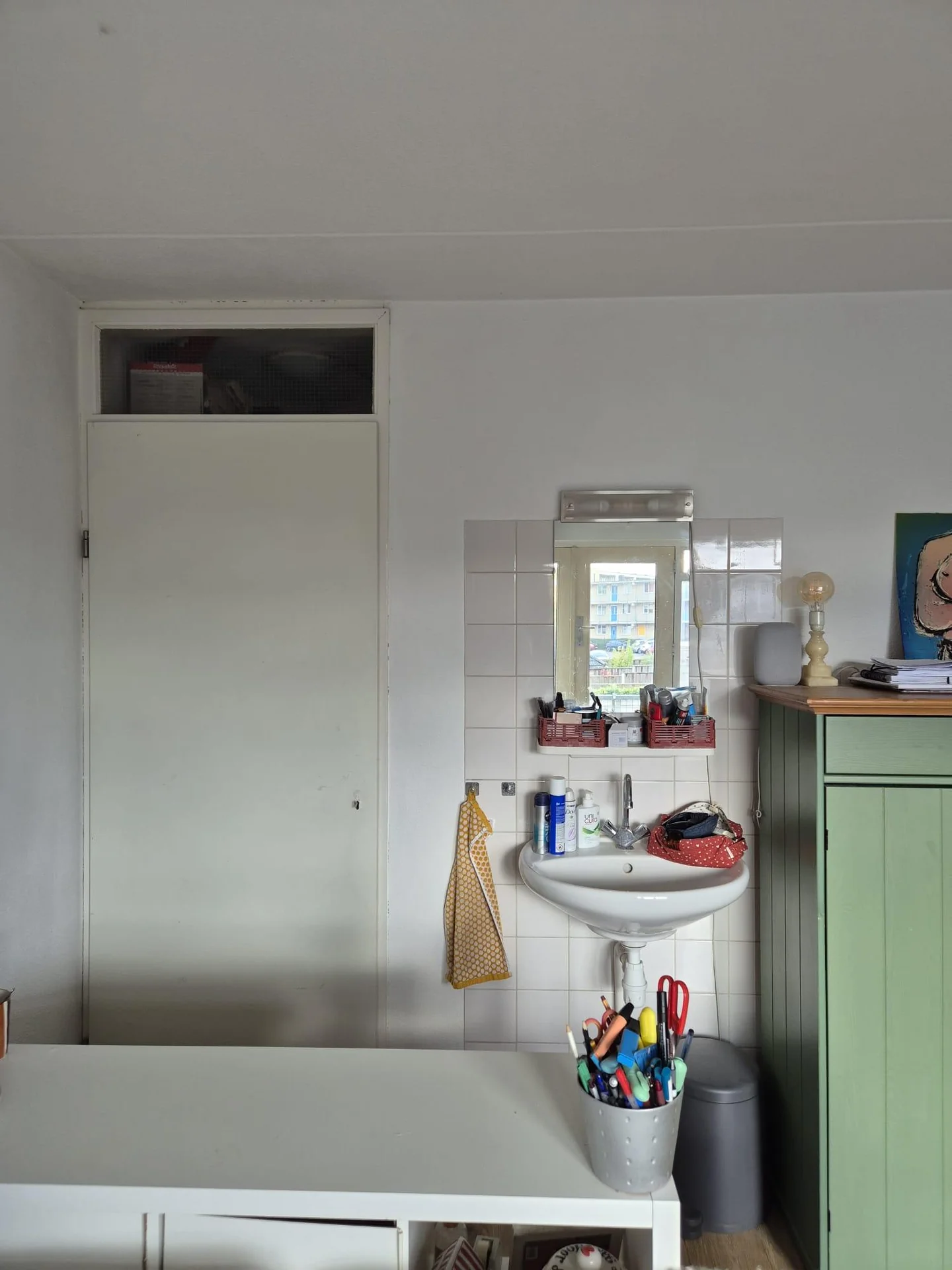 geblurde versie van de foto als achtergrond