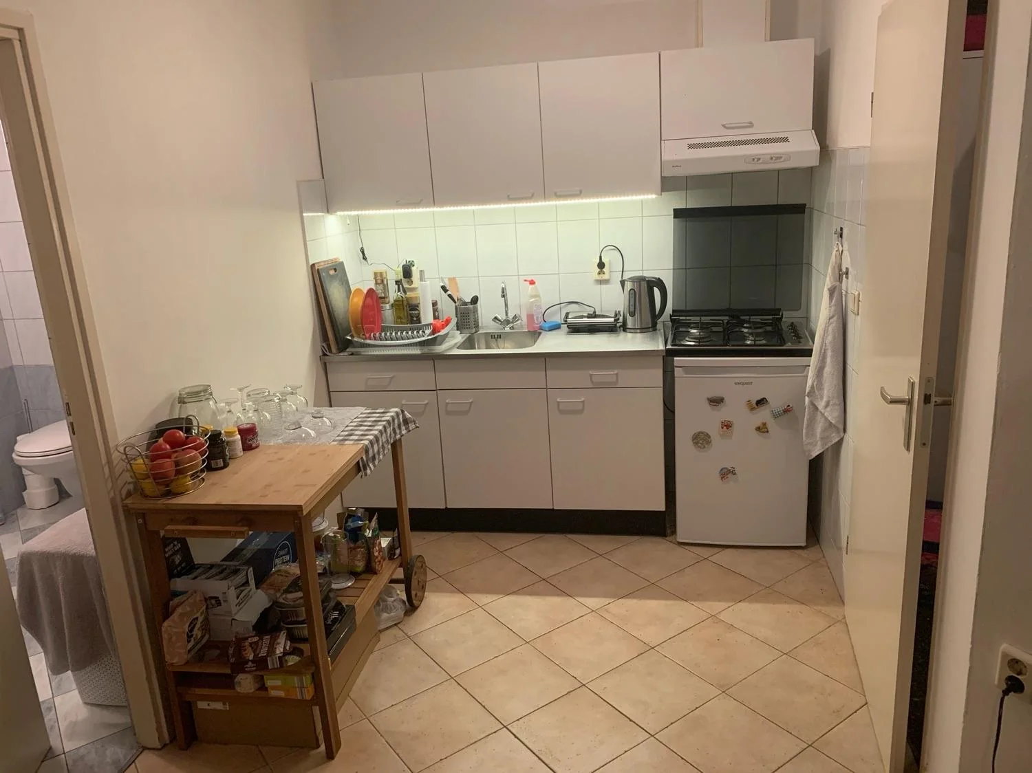 geblurde versie van de foto als achtergrond