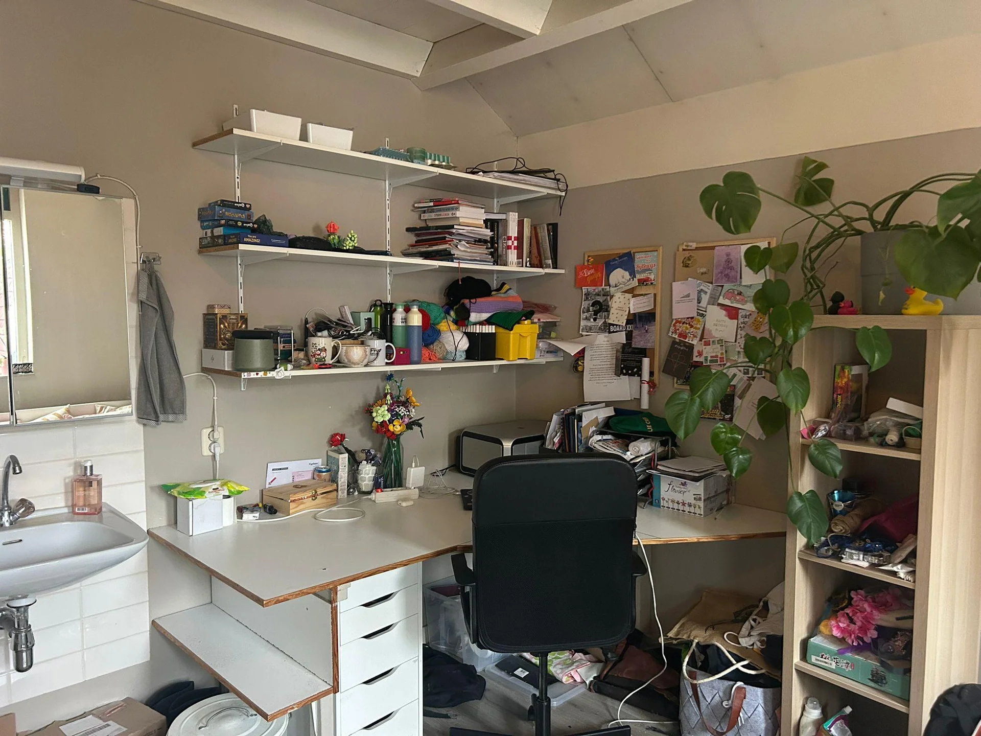 geblurde versie van de foto als achtergrond