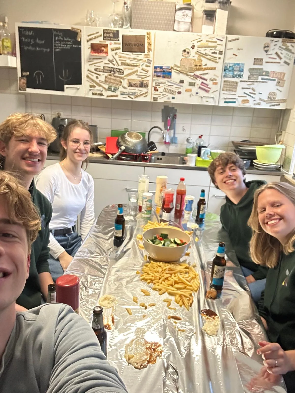 geblurde versie van de foto als achtergrond