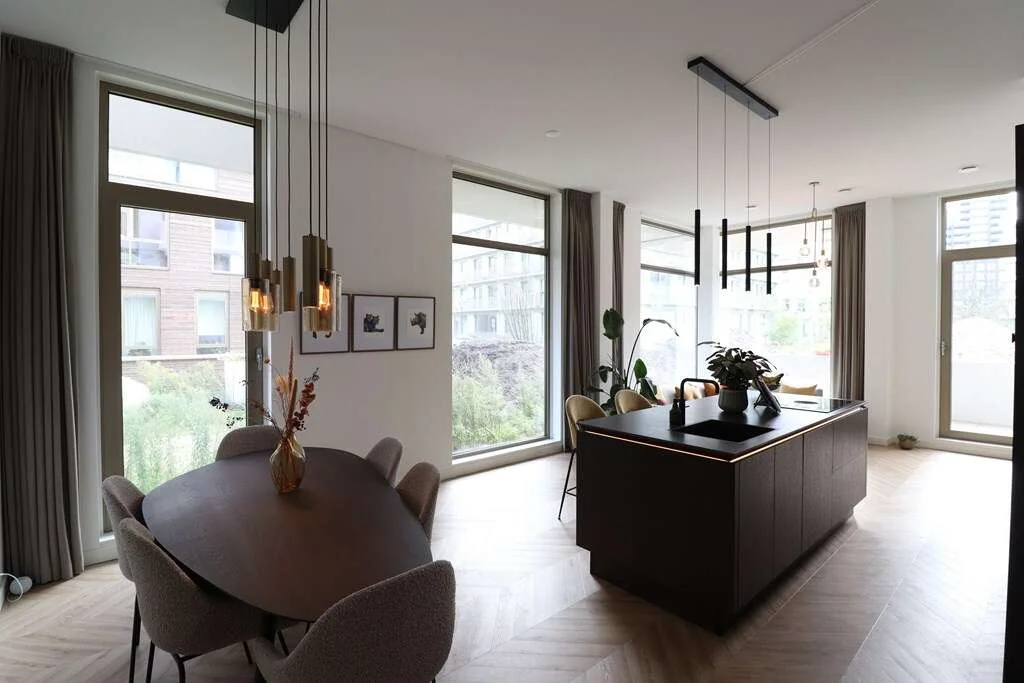 geblurde versie van de foto als achtergrond