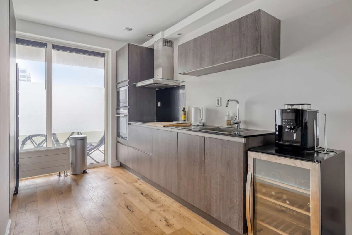 geblurde versie van de foto als achtergrond