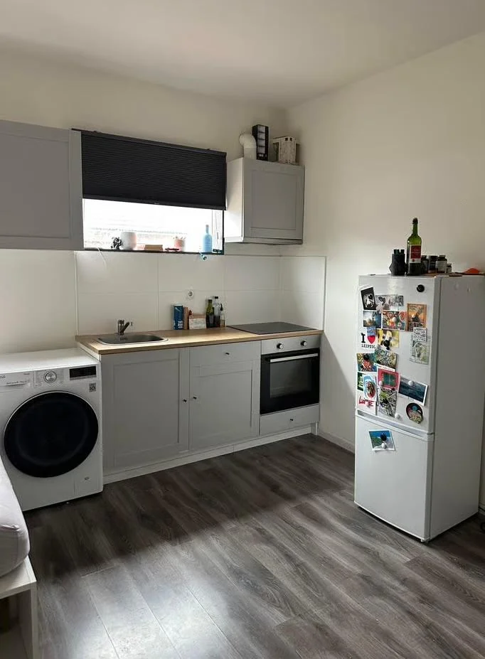 geblurde versie van de foto als achtergrond