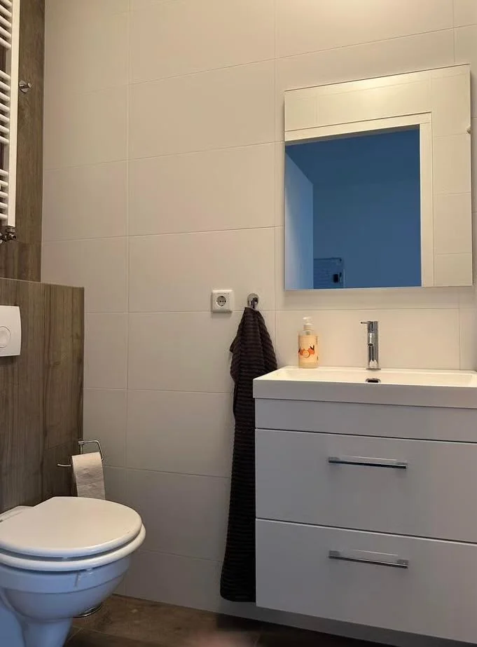 geblurde versie van de foto als achtergrond