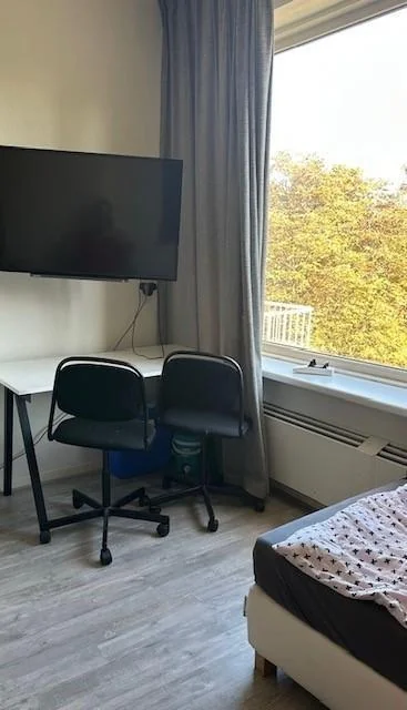 geblurde versie van de foto als achtergrond