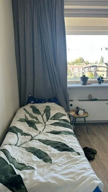 geblurde versie van de foto als achtergrond