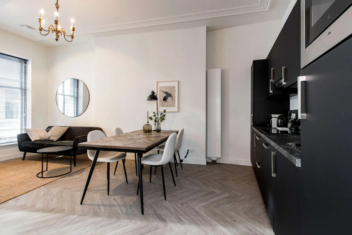 geblurde versie van de foto als achtergrond