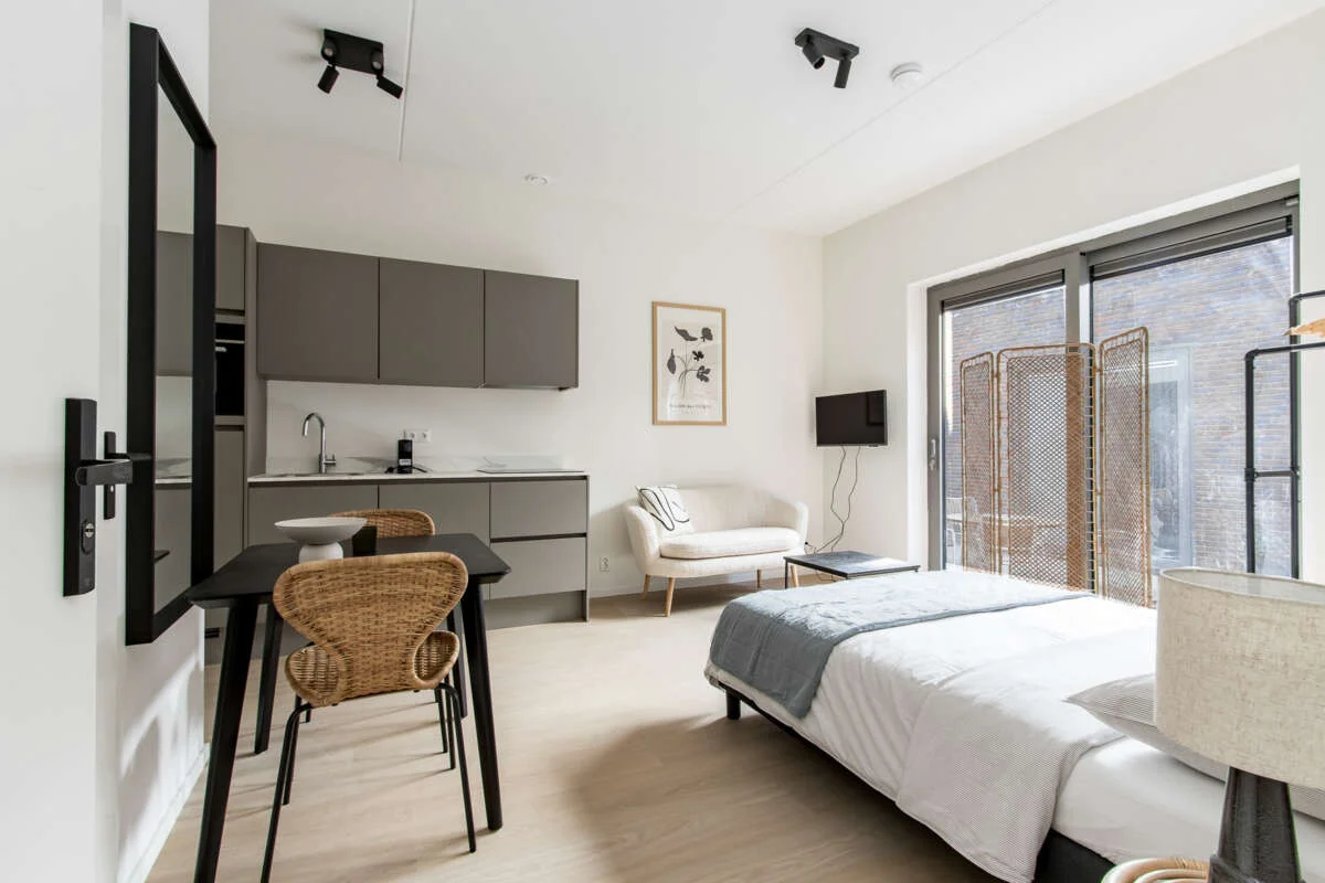 geblurde versie van de foto als achtergrond