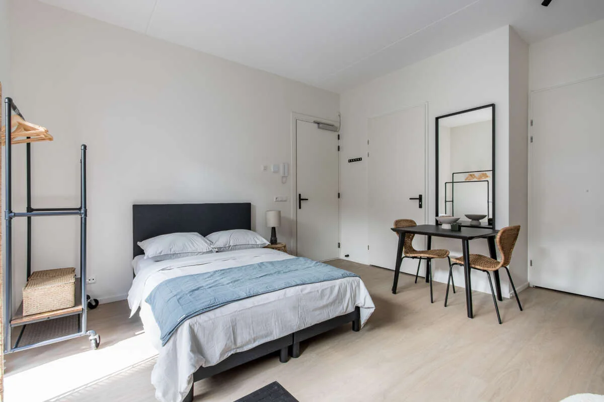 geblurde versie van de foto als achtergrond