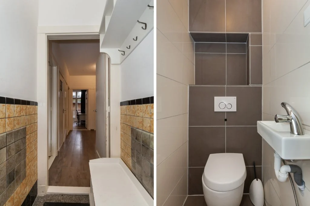 geblurde versie van de foto als achtergrond