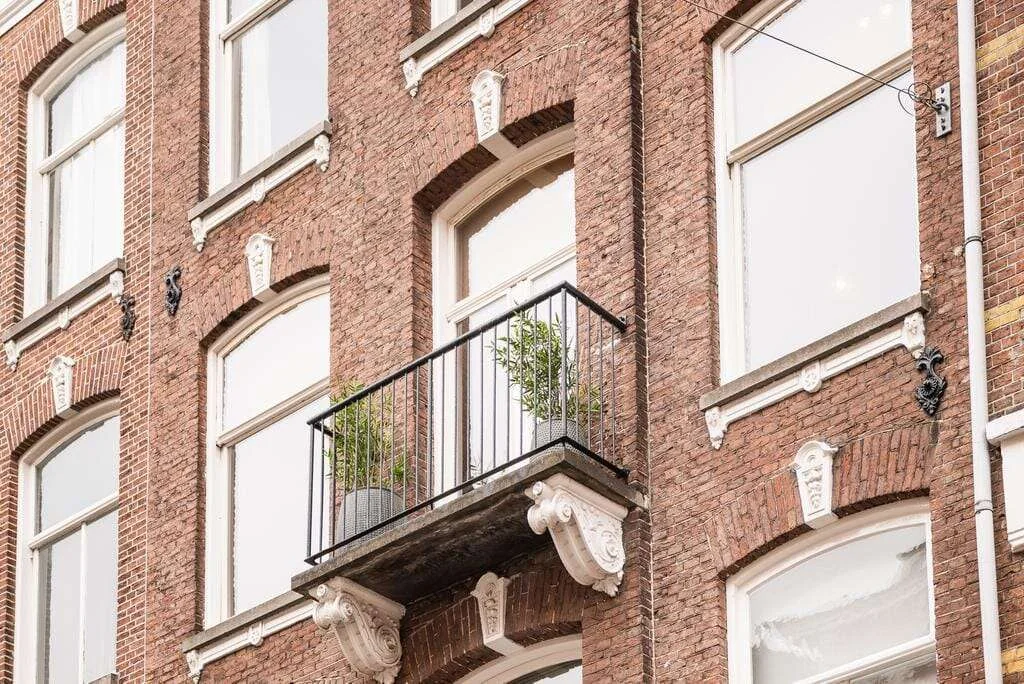 geblurde versie van de foto als achtergrond