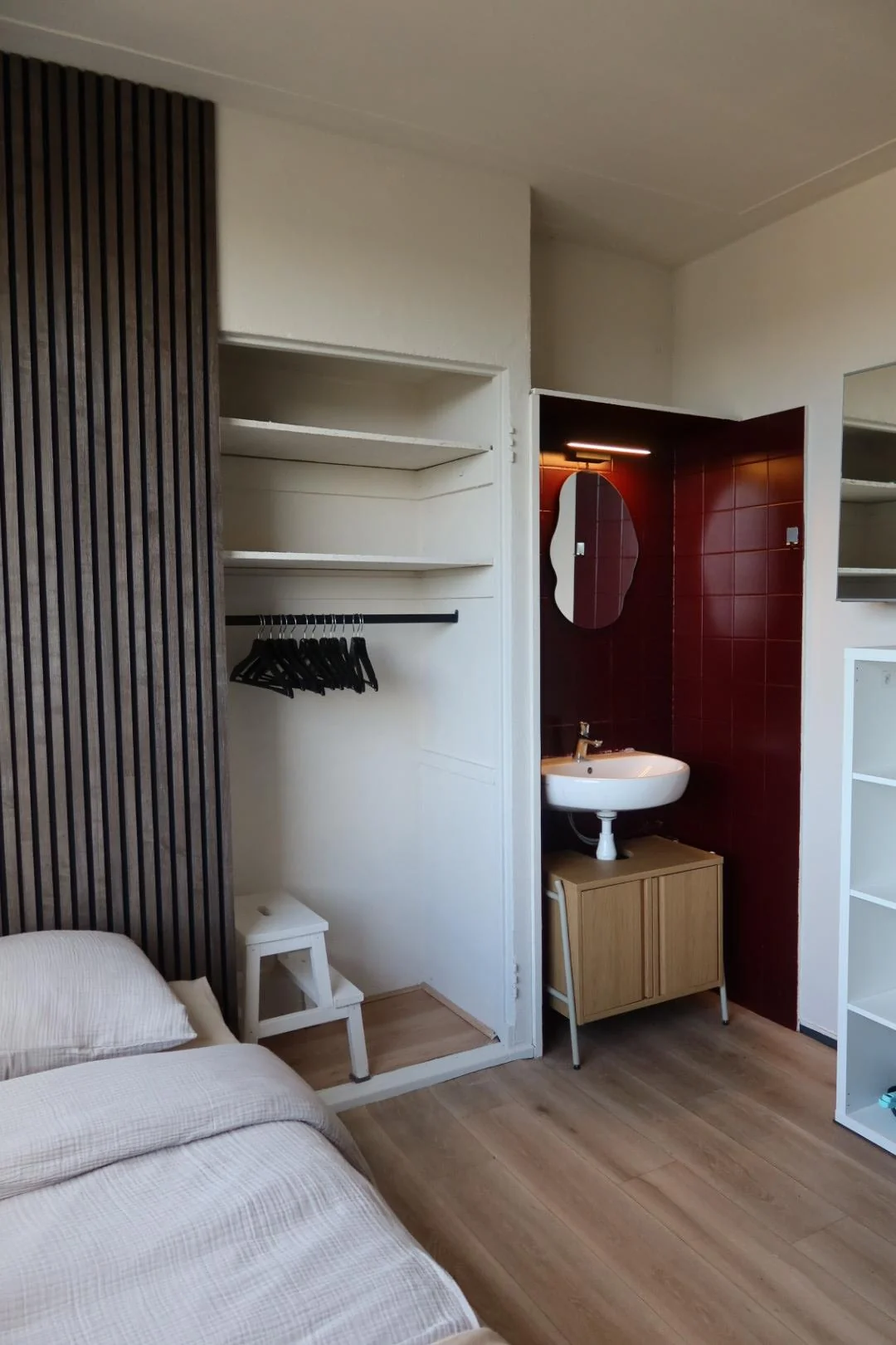 geblurde versie van de foto als achtergrond