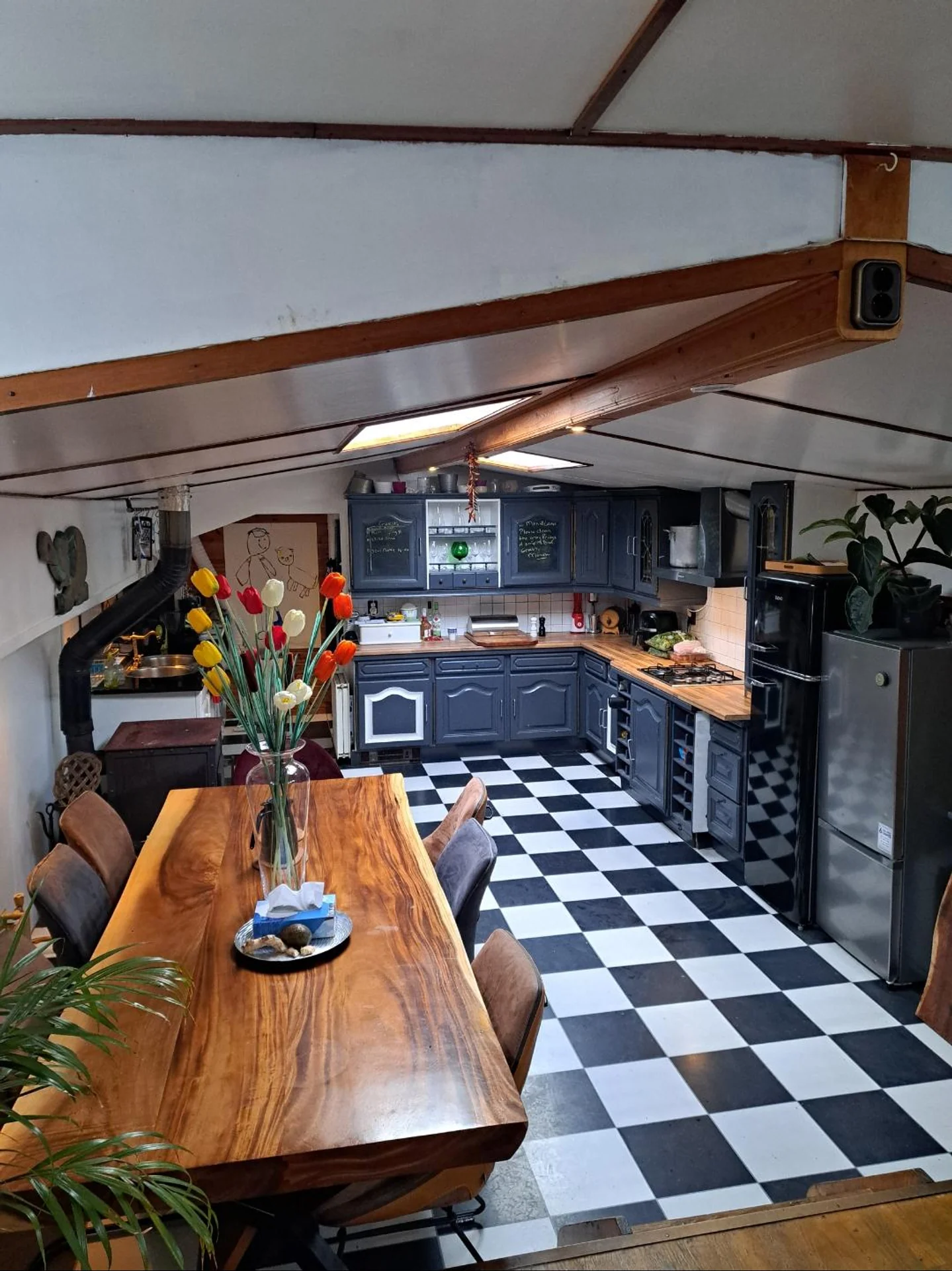 geblurde versie van de foto als achtergrond