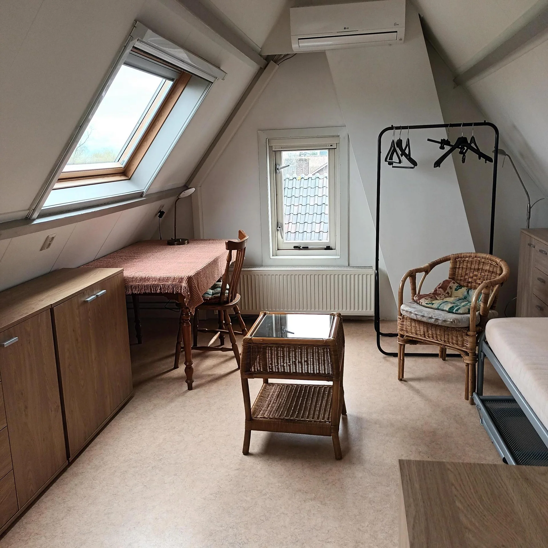 geblurde versie van de foto als achtergrond