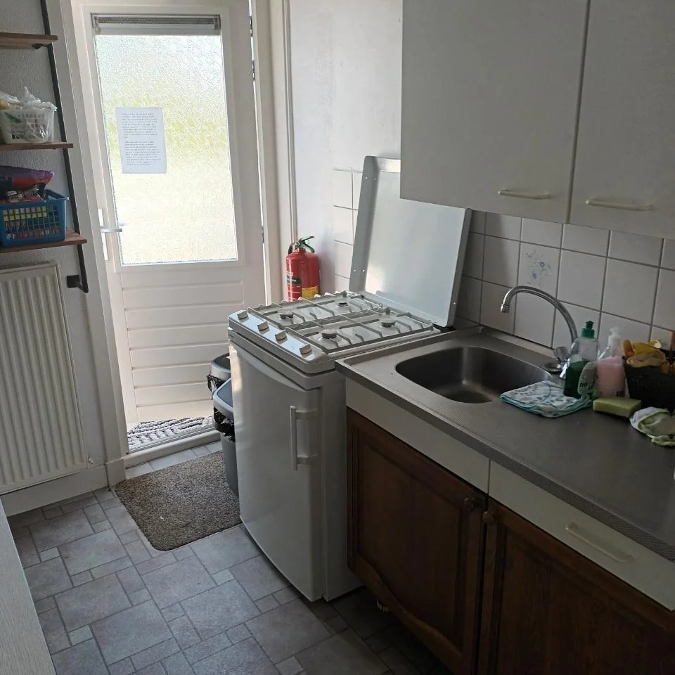 geblurde versie van de foto als achtergrond