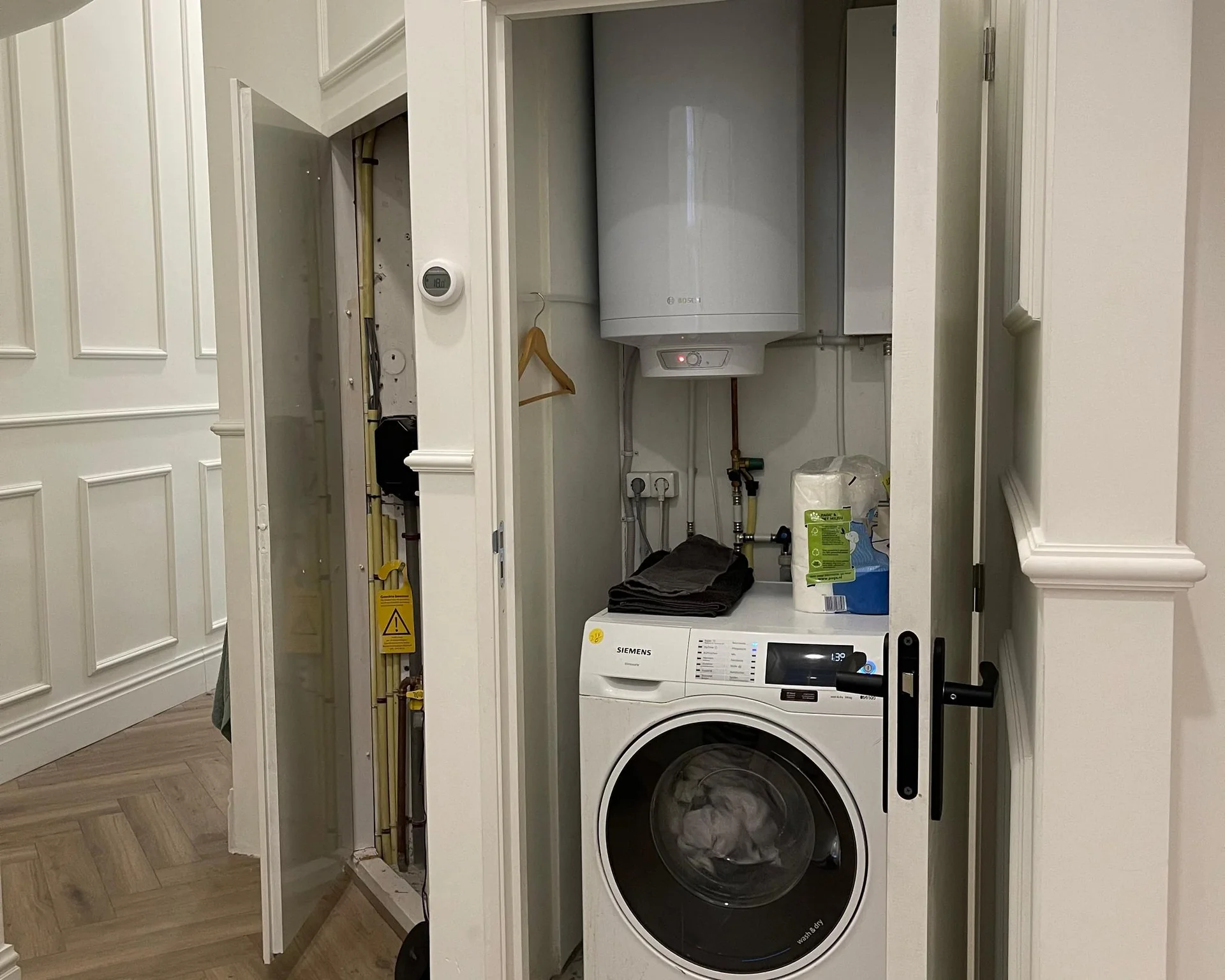 geblurde versie van de foto als achtergrond