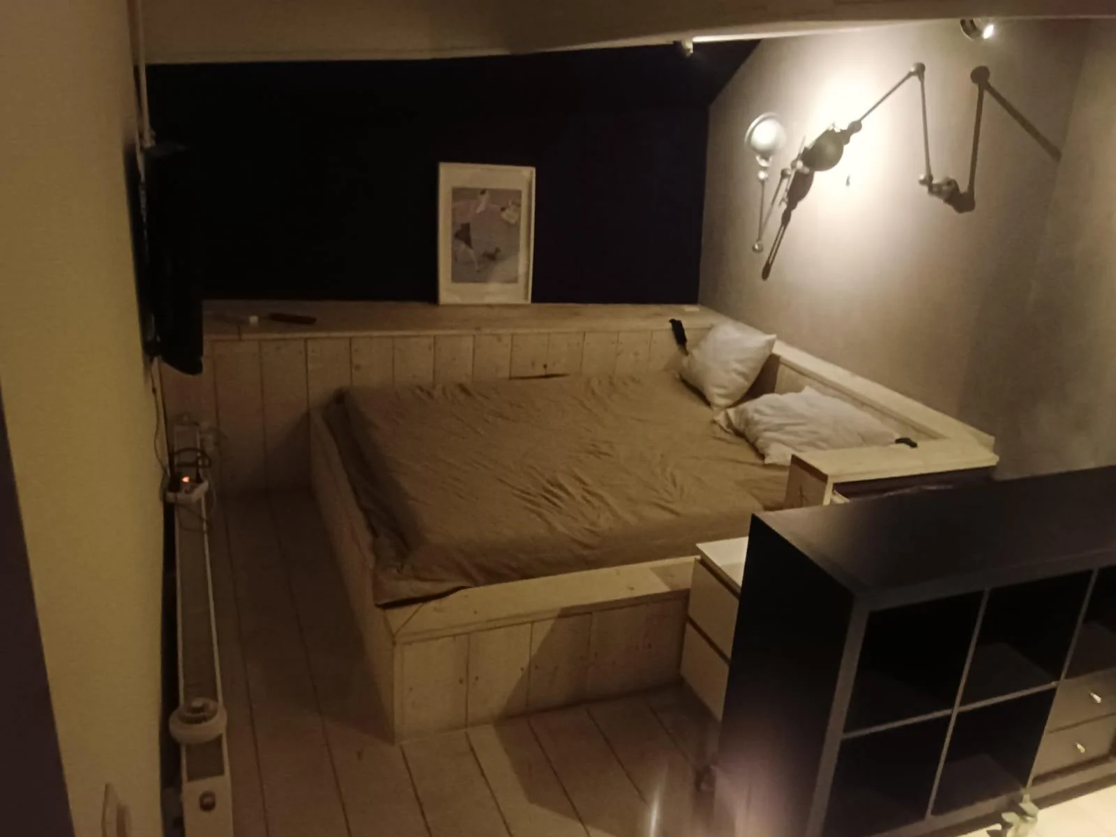 geblurde versie van de foto als achtergrond