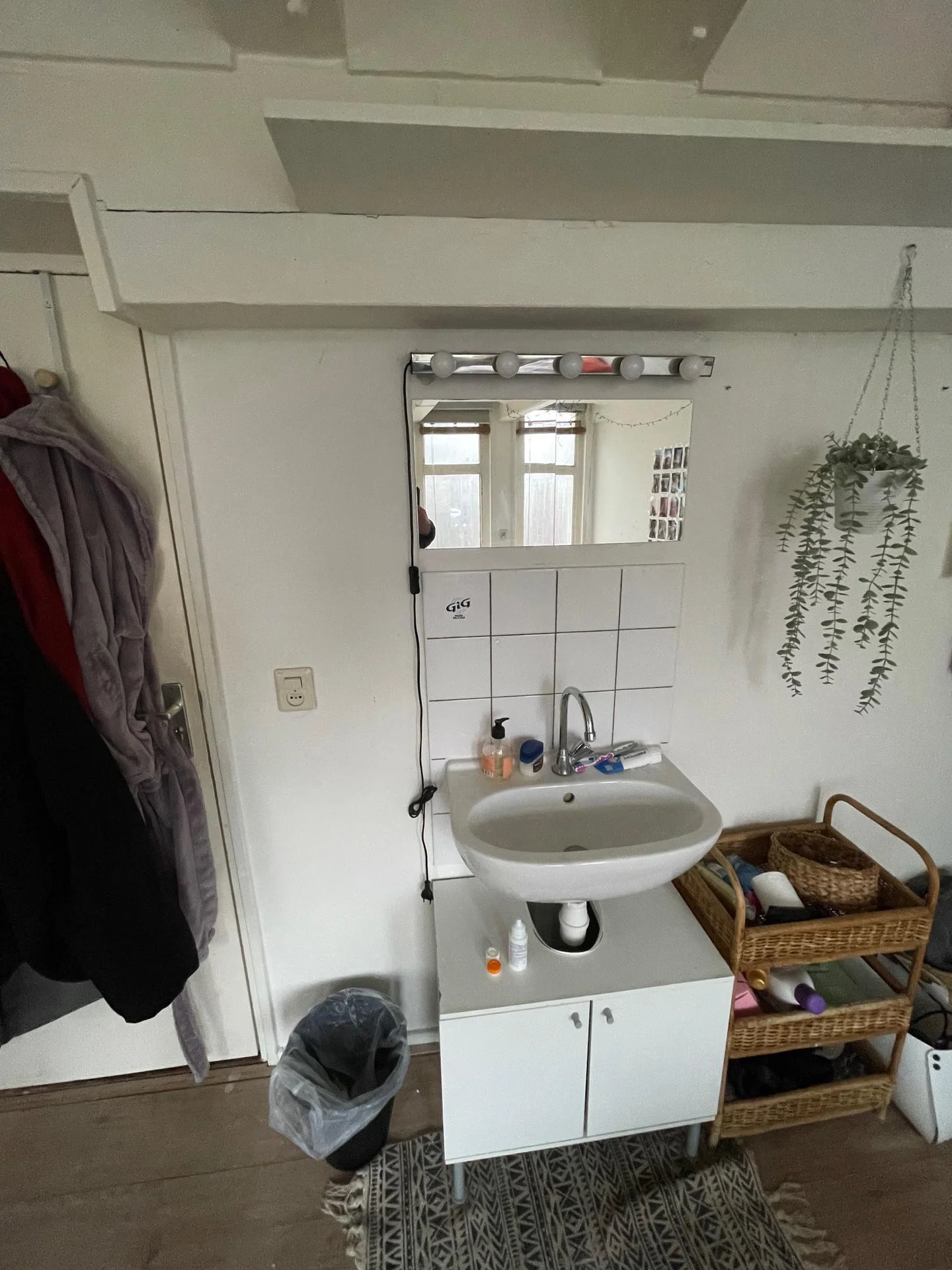 geblurde versie van de foto als achtergrond