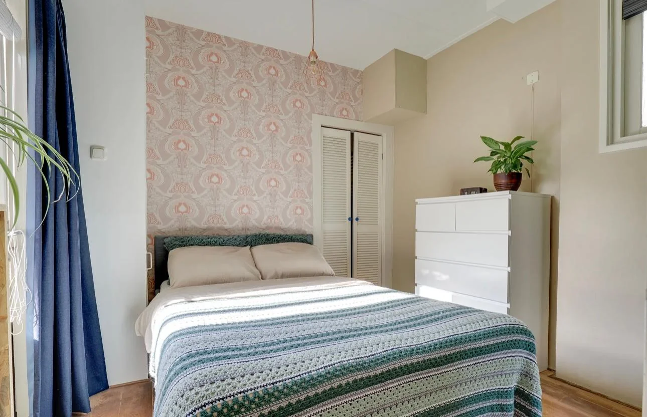 geblurde versie van de foto als achtergrond