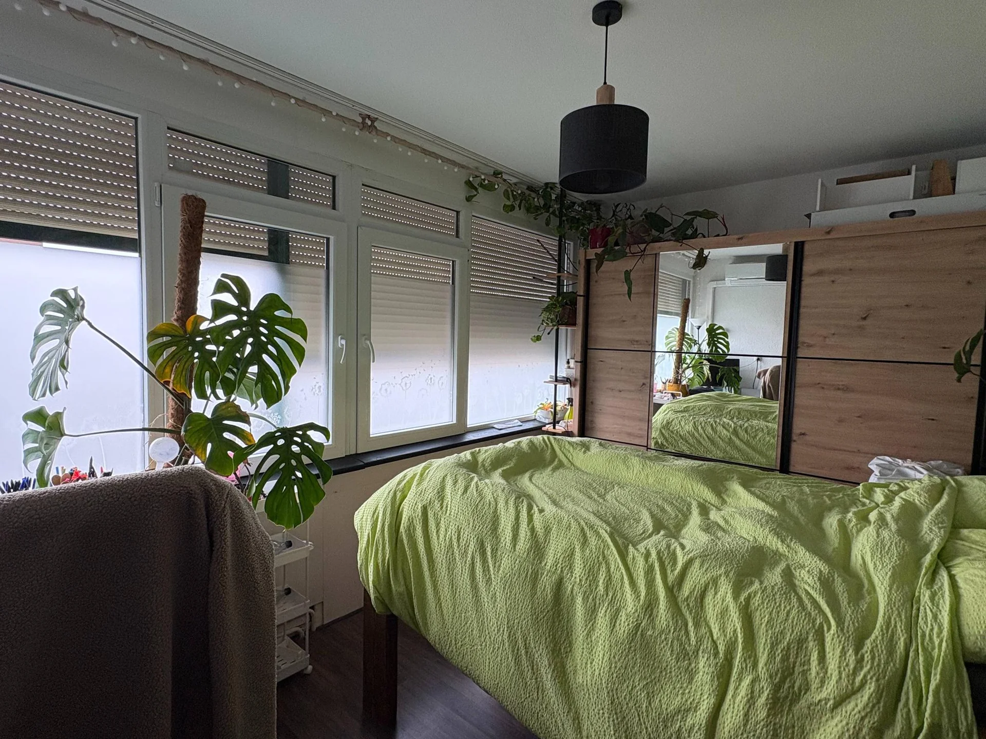 geblurde versie van de foto als achtergrond