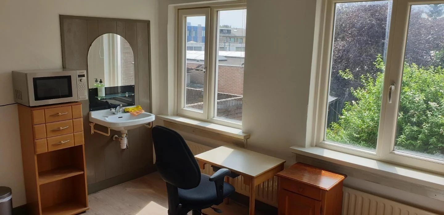 geblurde versie van de foto als achtergrond