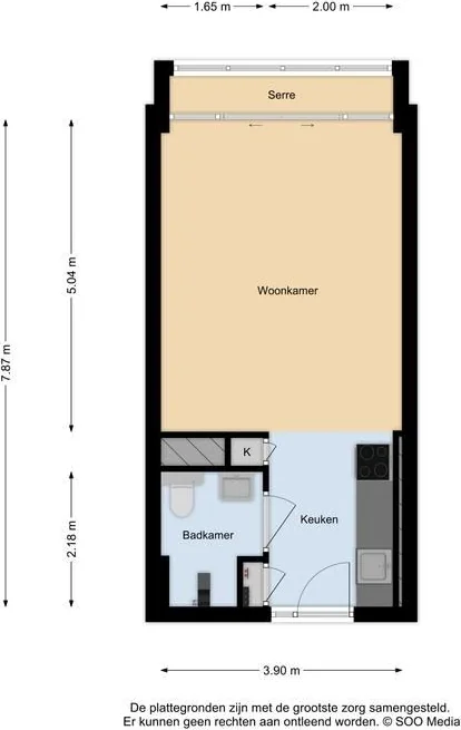 geblurde versie van de foto als achtergrond