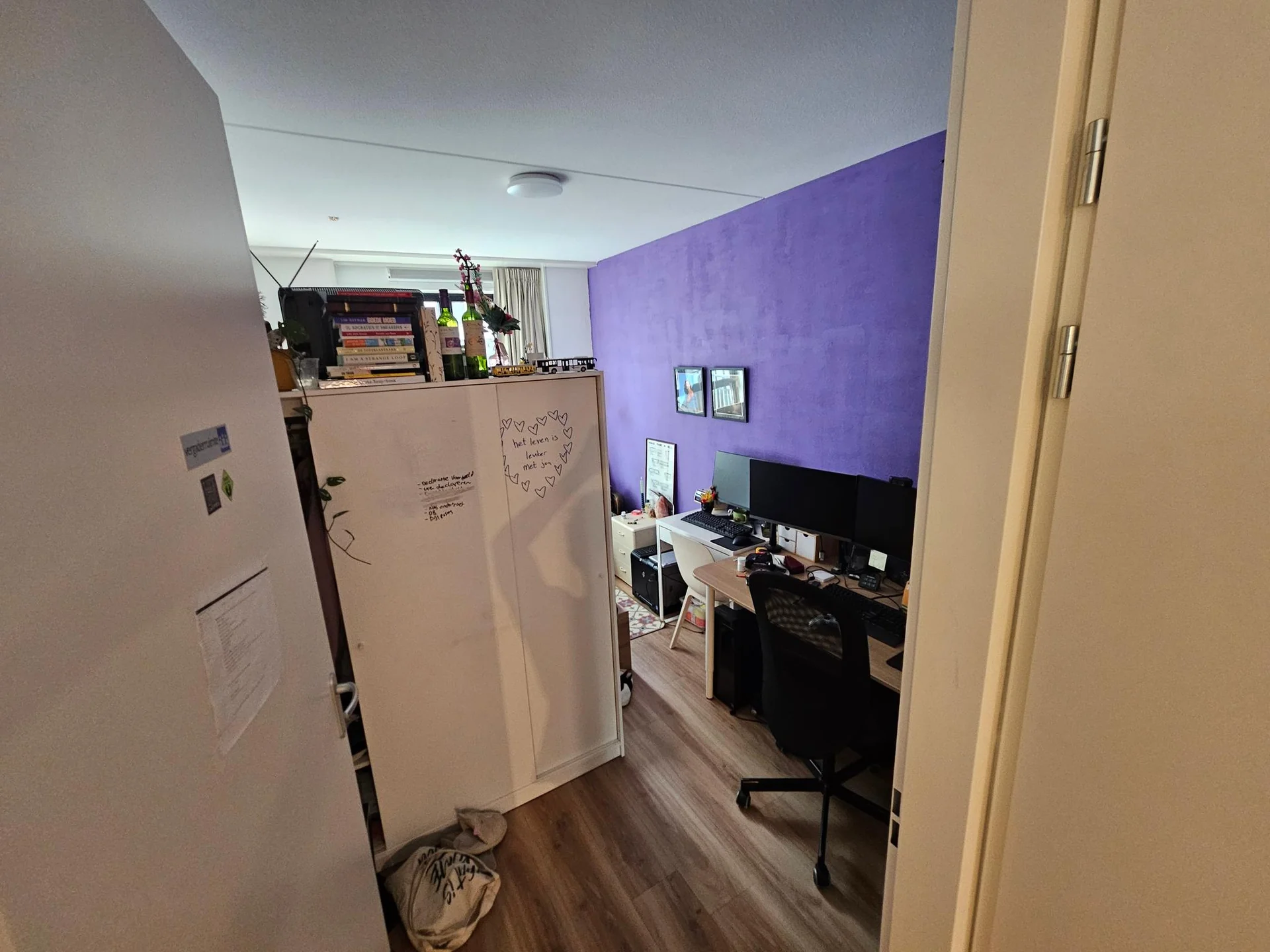 geblurde versie van de foto als achtergrond