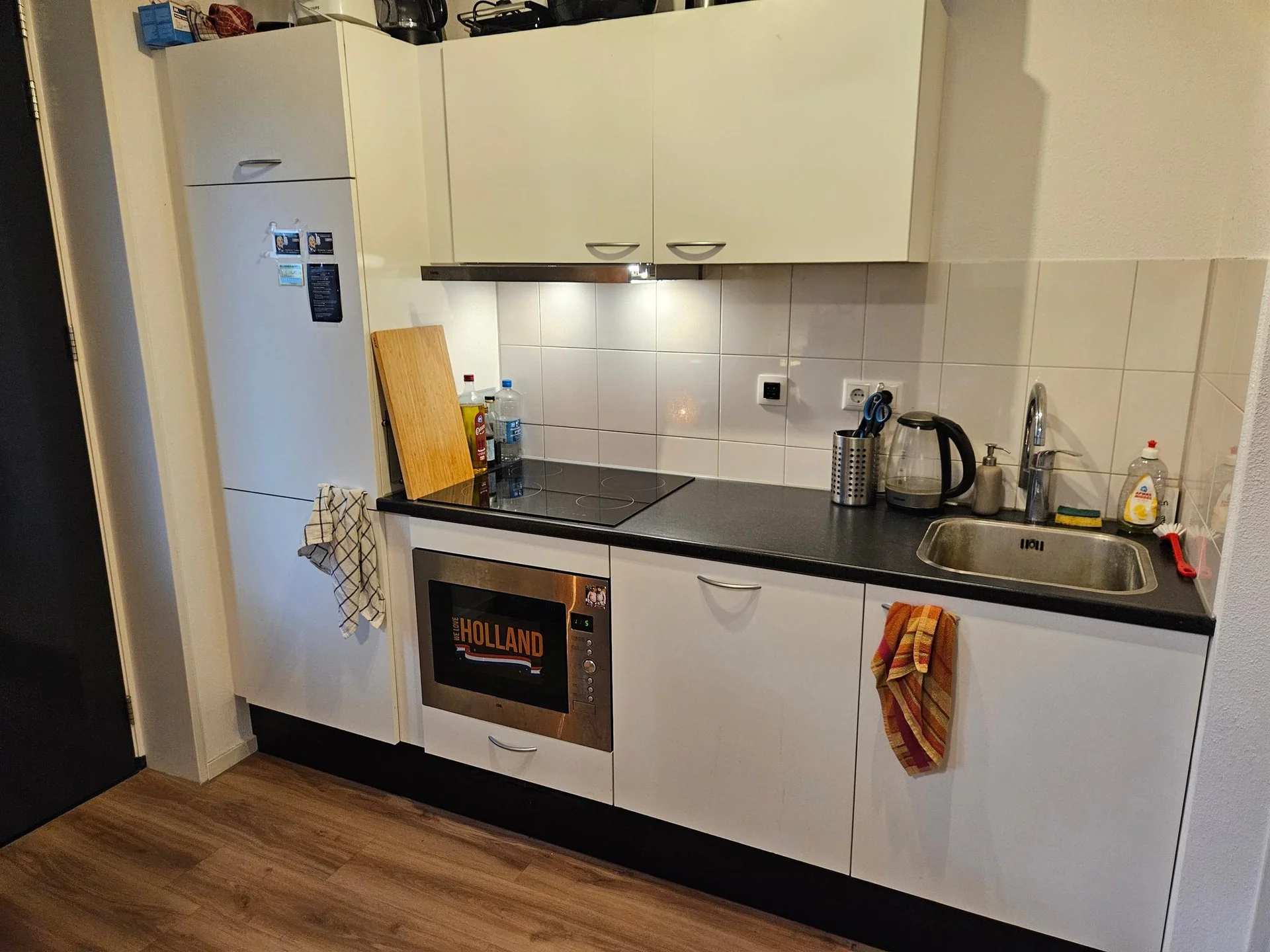 geblurde versie van de foto als achtergrond