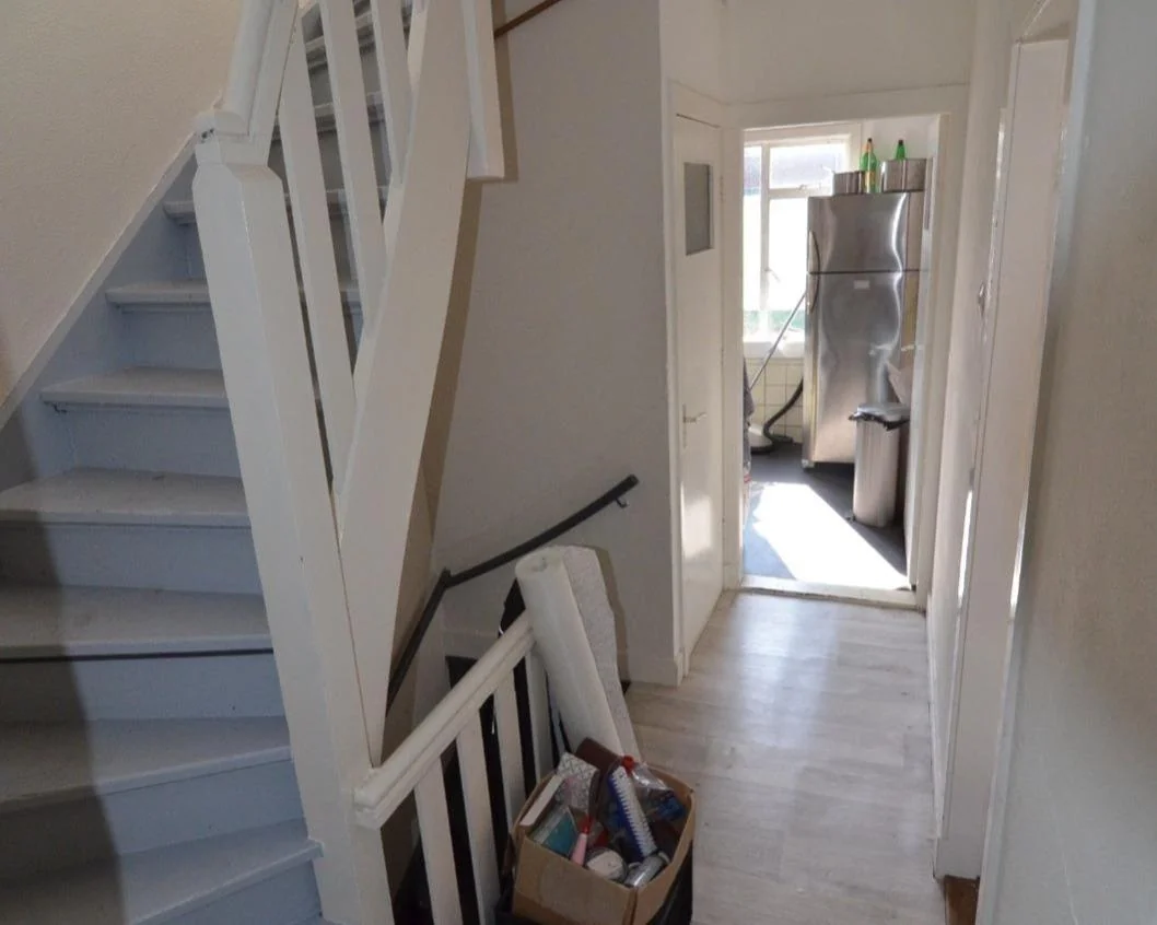 geblurde versie van de foto als achtergrond