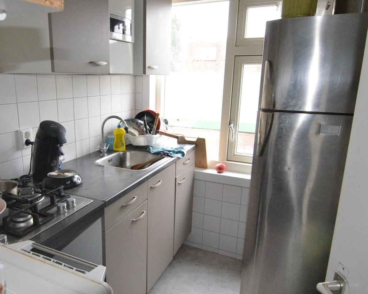 geblurde versie van de foto als achtergrond