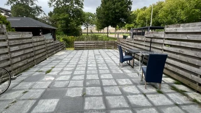 geblurde versie van de foto als achtergrond