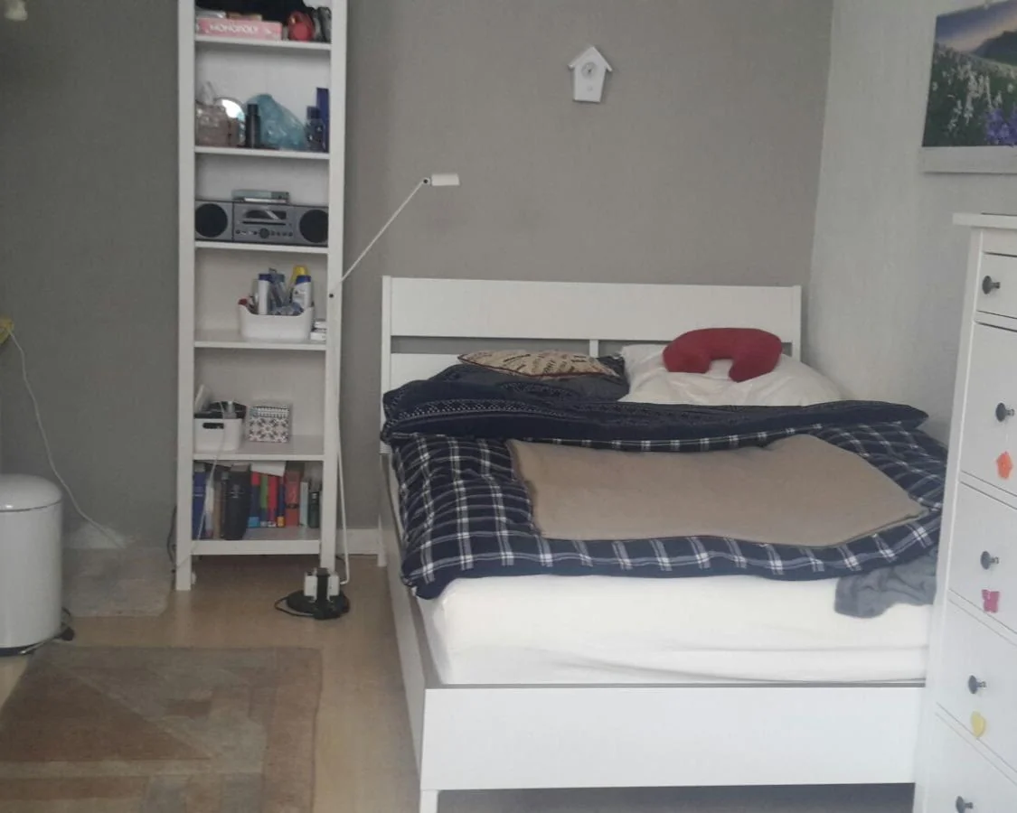 geblurde versie van de foto als achtergrond