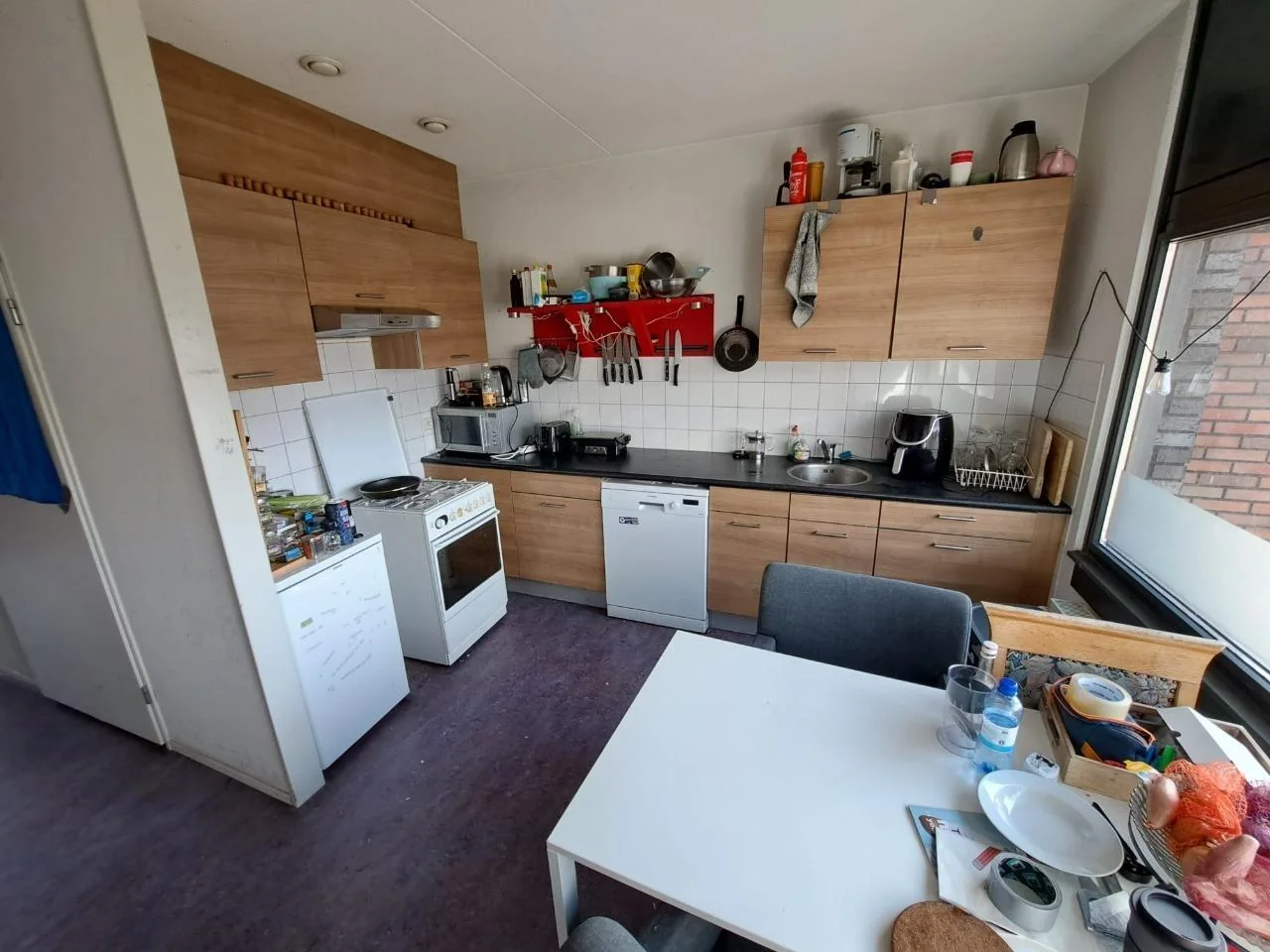 geblurde versie van de foto als achtergrond