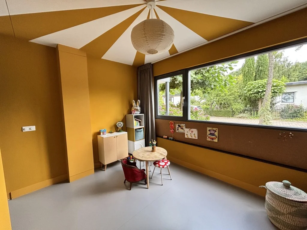 geblurde versie van de foto als achtergrond