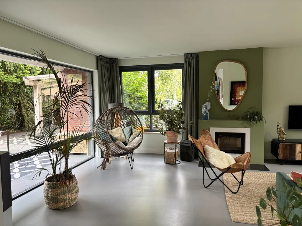 geblurde versie van de foto als achtergrond