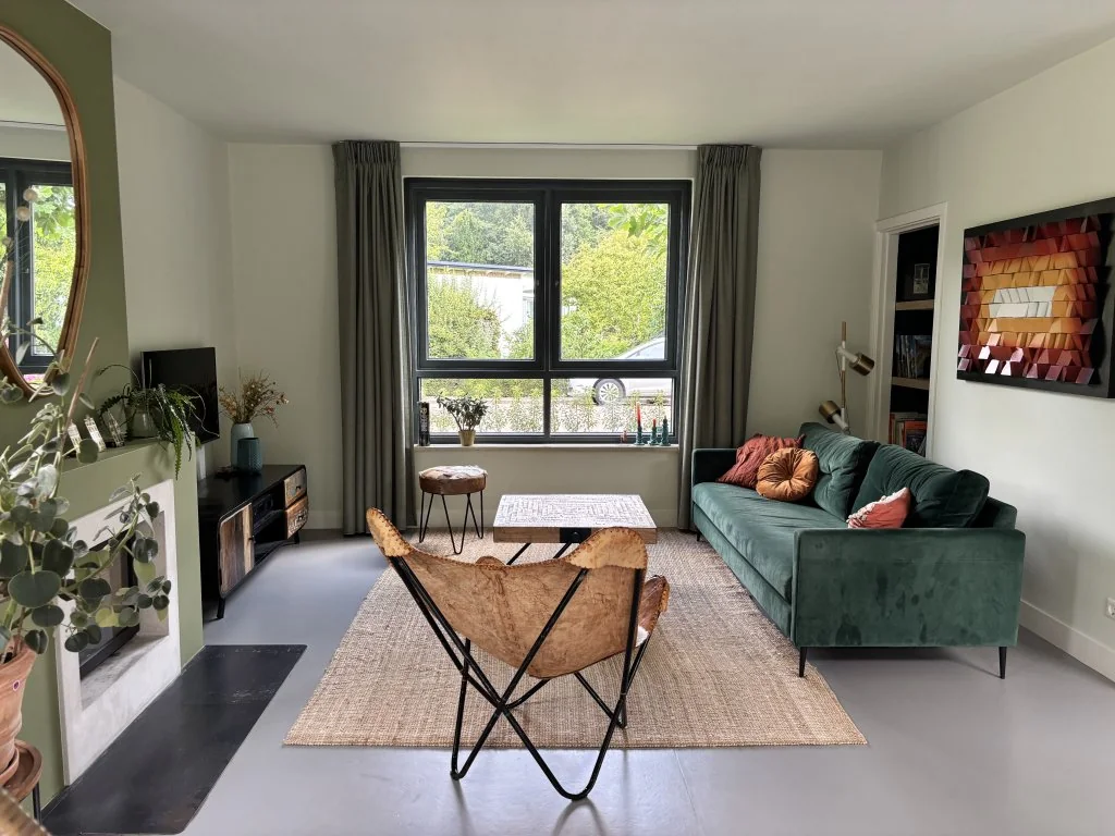 geblurde versie van de foto als achtergrond