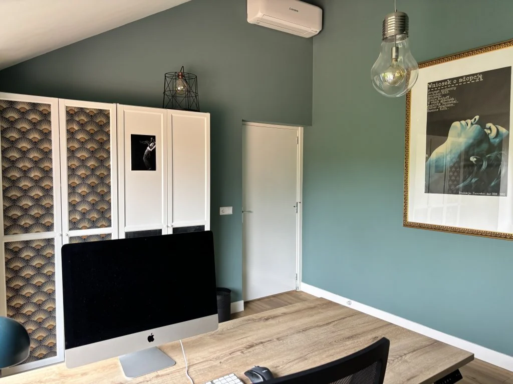 geblurde versie van de foto als achtergrond