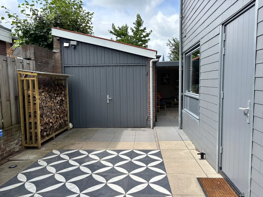 geblurde versie van de foto als achtergrond