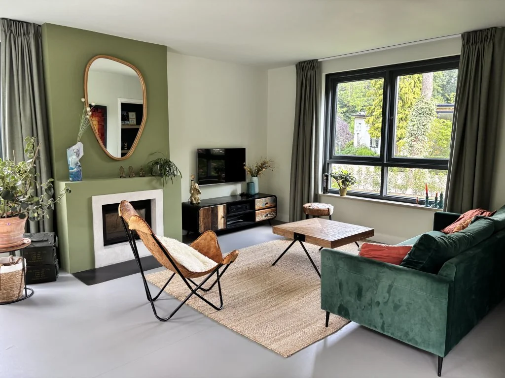 geblurde versie van de foto als achtergrond