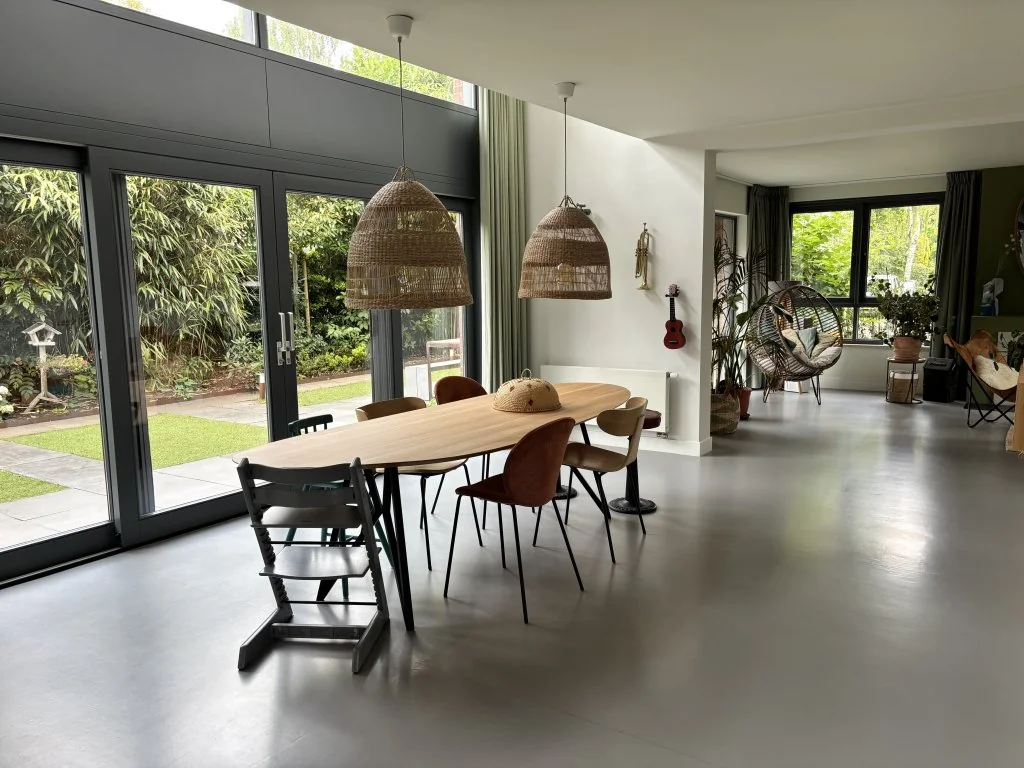 geblurde versie van de foto als achtergrond