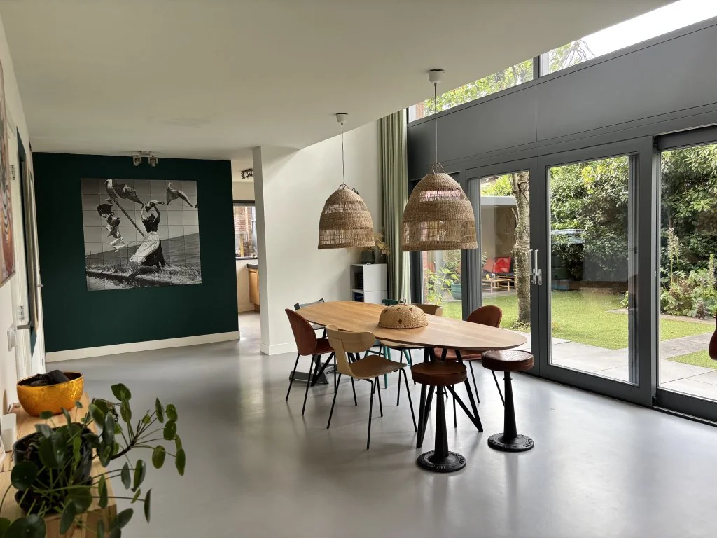 geblurde versie van de foto als achtergrond