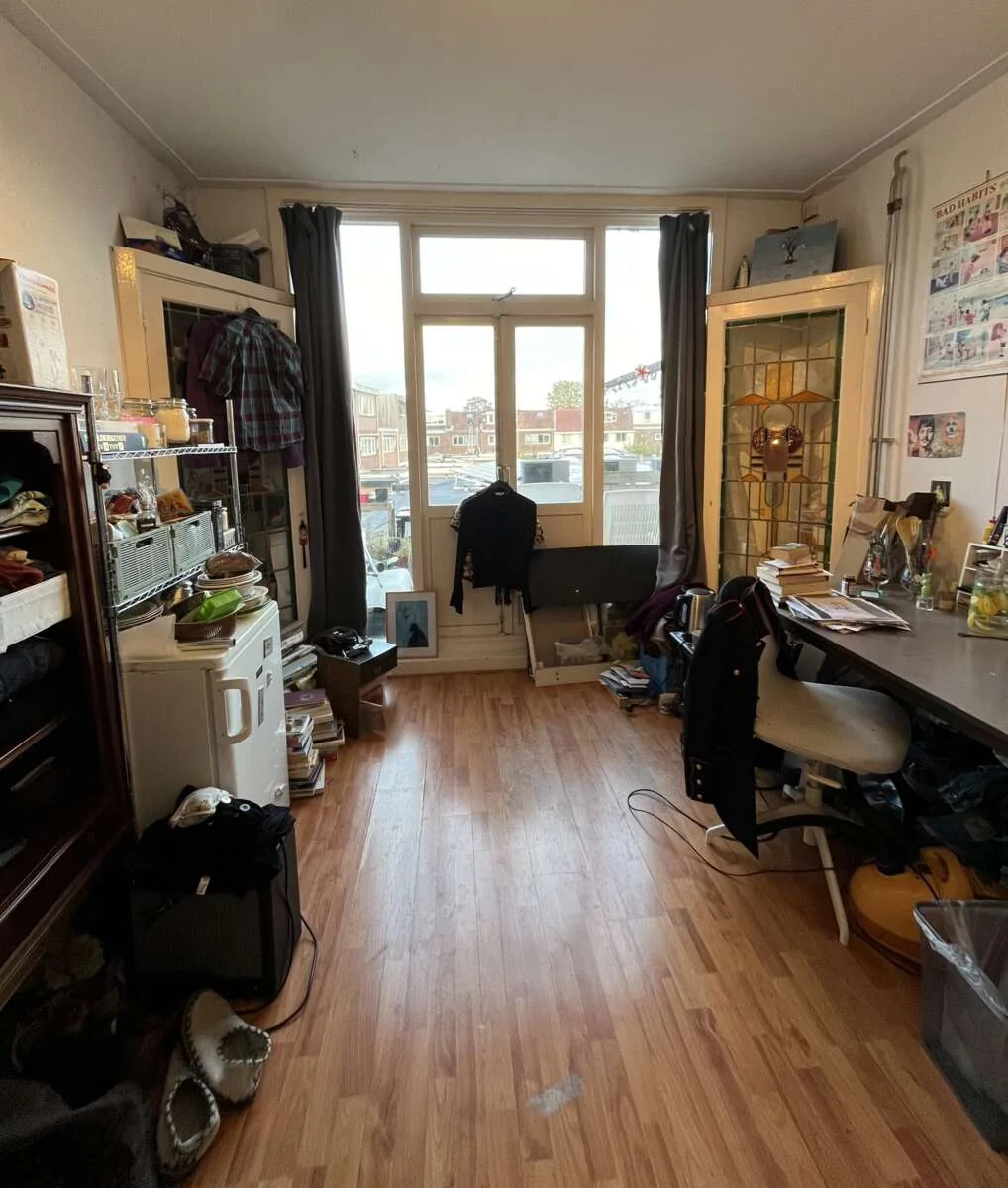 geblurde versie van de foto als achtergrond