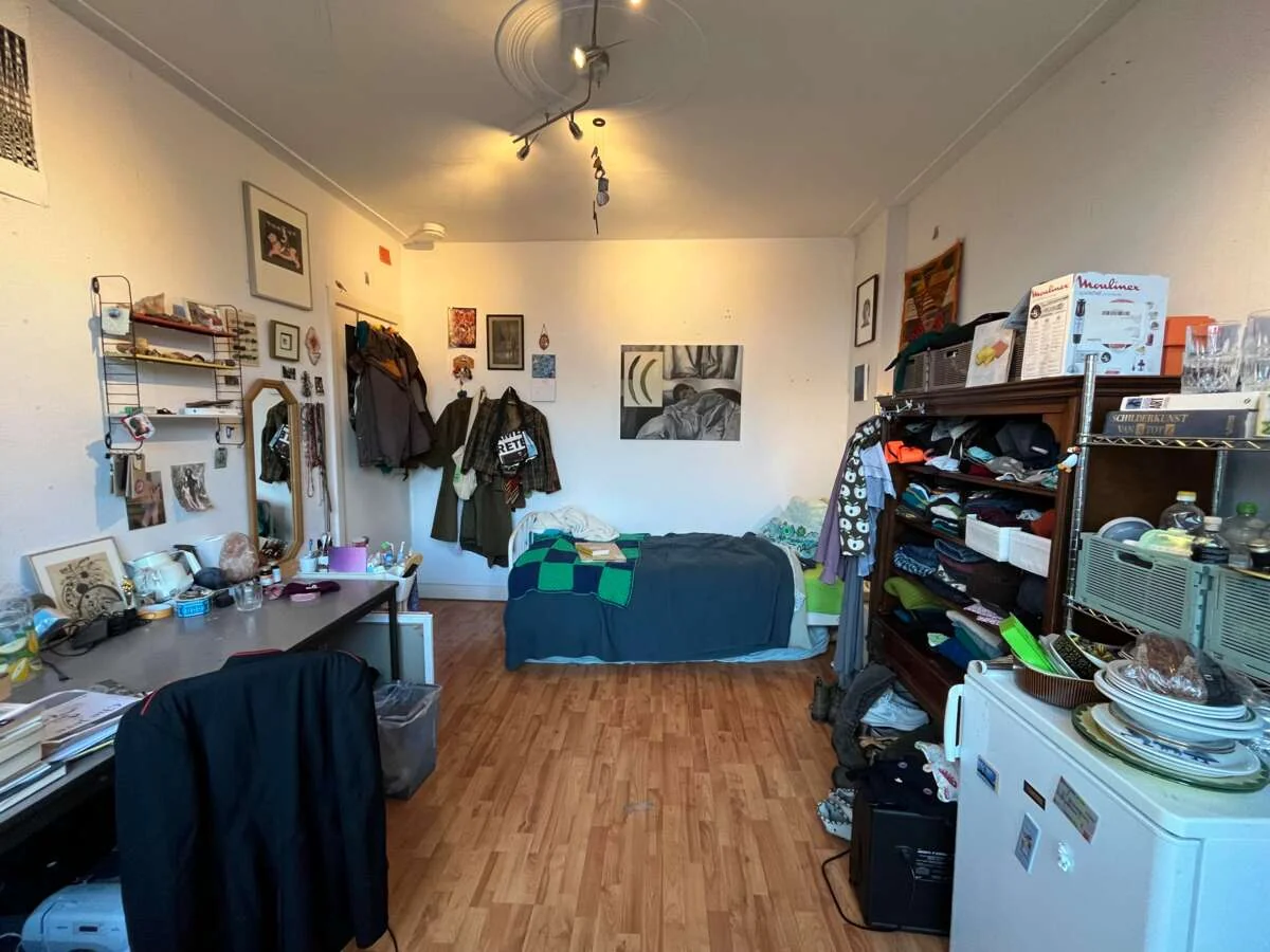 geblurde versie van de foto als achtergrond